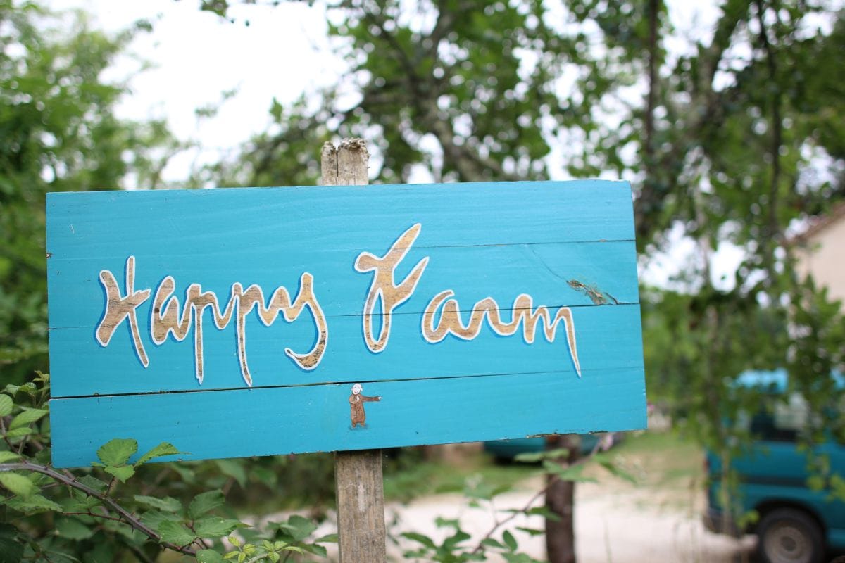 verse ingrediënten dankzij de de happy farm van Plum Village