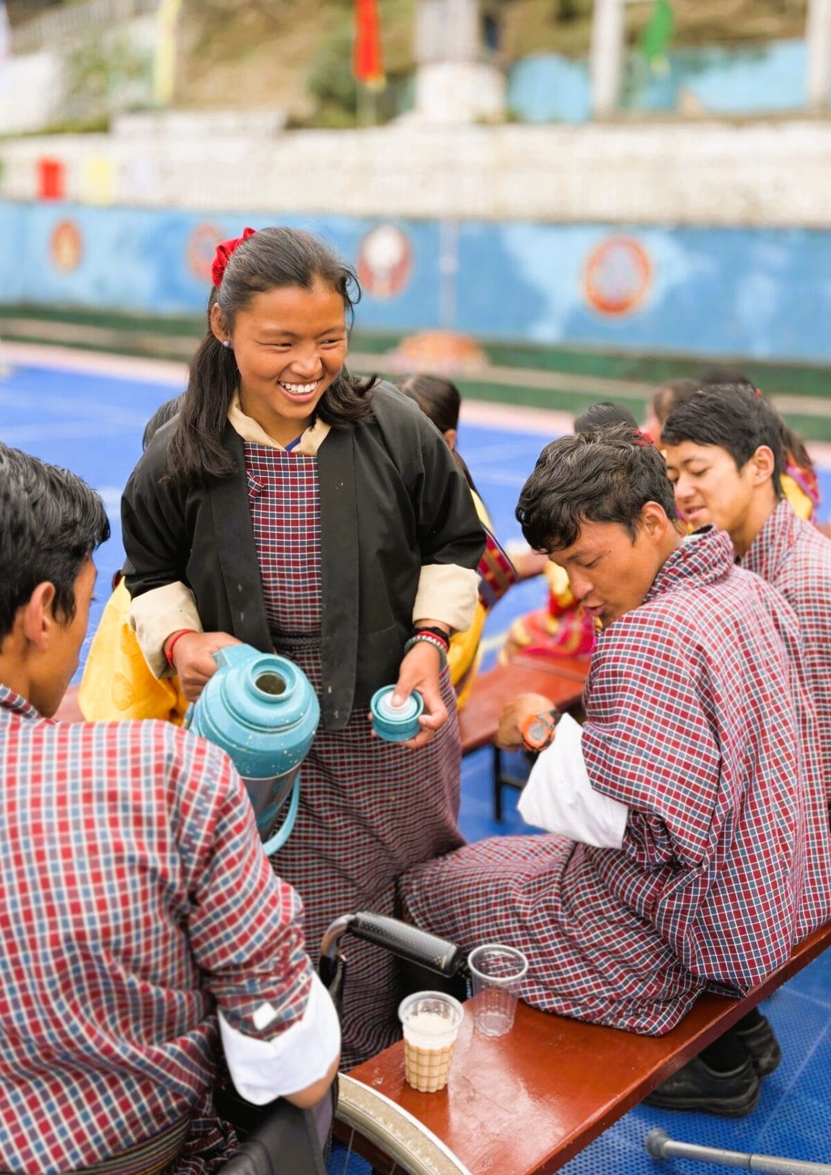 film over kinderen en non in Bhutan