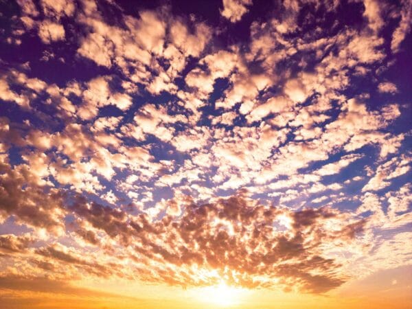 genieten van de wolken met een kalme mind